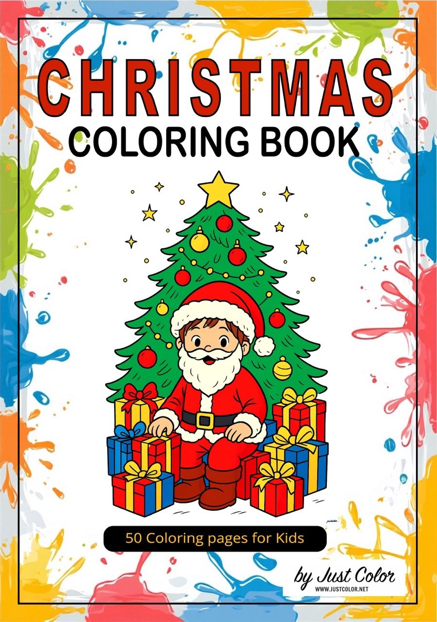 Christmas Coloring Book for Kids (Digital Printable PDF)